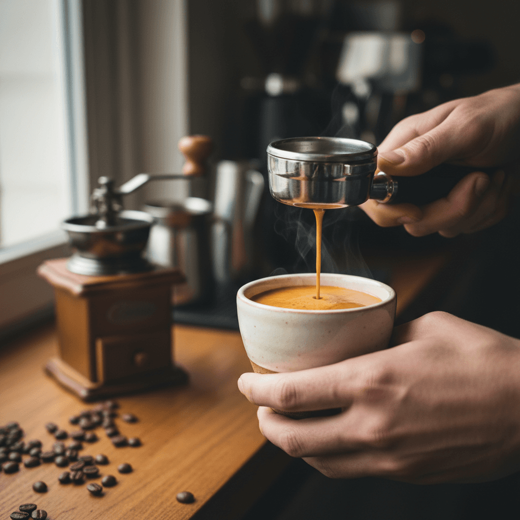 Espresso in kleiner Tasse
